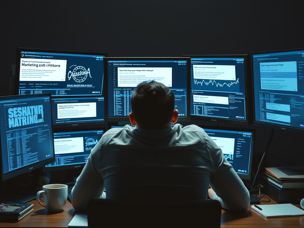 Ilustrasi masalah belajar digital marketing tanpa bimbingan